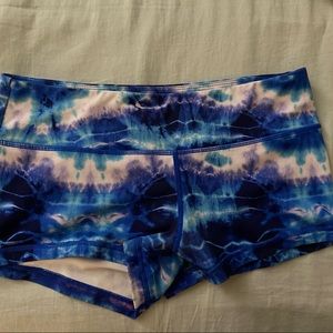 WodBottom Crossfit blue and purple spandex. Polyester and spandex. Size M.